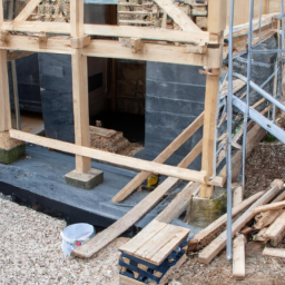 Construction d'une Fondation en Béton Cyclopéen pour un Support Robuste Emerainville